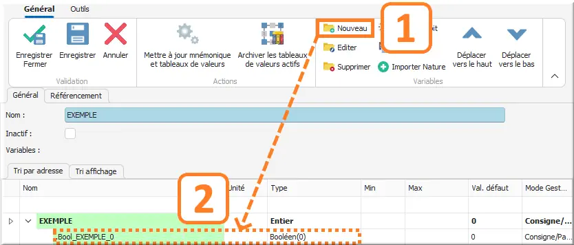 Ajout d’un bit au modèle de structure